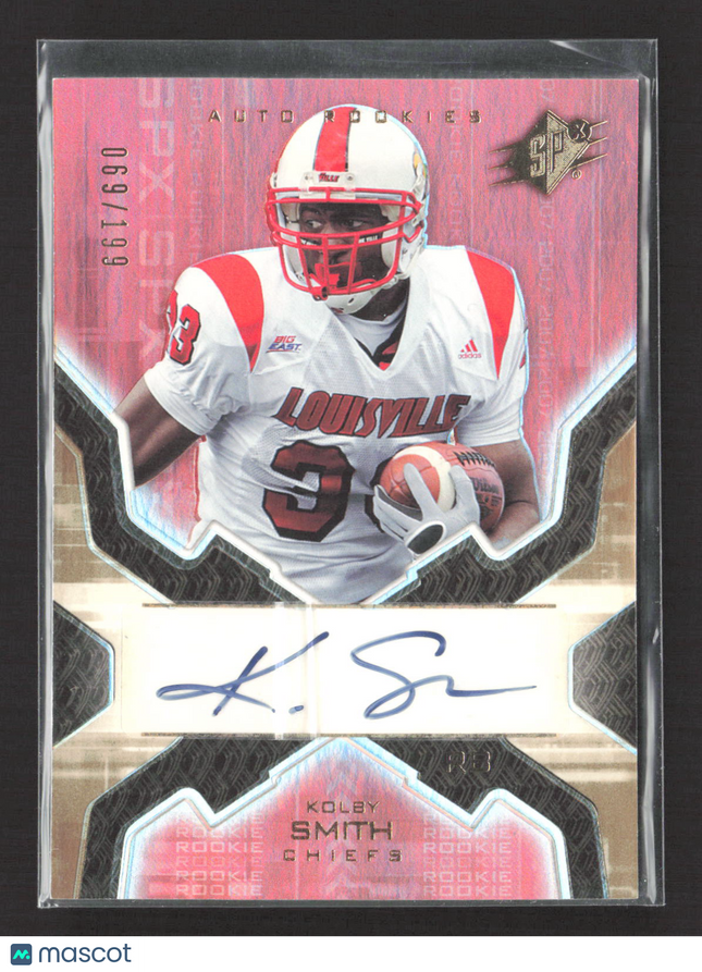 2007 Upper Deck SPx Kolby Smith #183 Auto