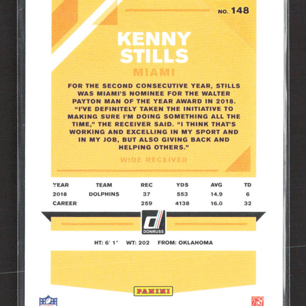 2019 Panini Donruss Kenny Stills #148 Purple /500