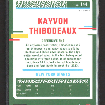 2023 Panini Donruss Optic Kayvon Thibodeaux #144