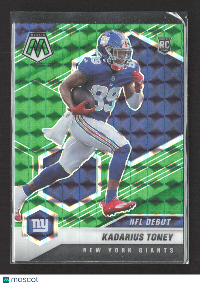 2021 Panini Mosaic Prizm Kadarius Toney #251 Green RC