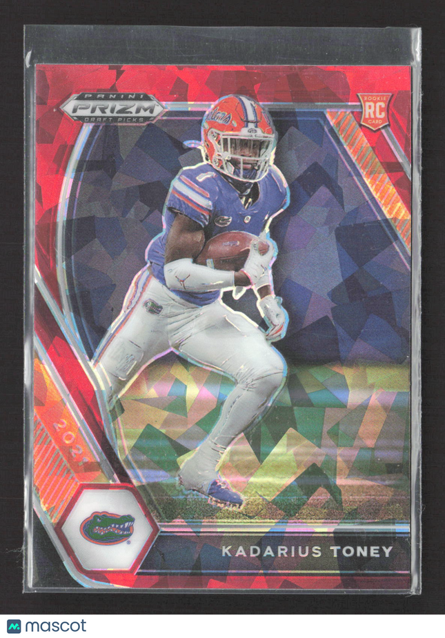 2021 Panini Prizm Draft Picks Kadarius Toney #117 Red Ice RC