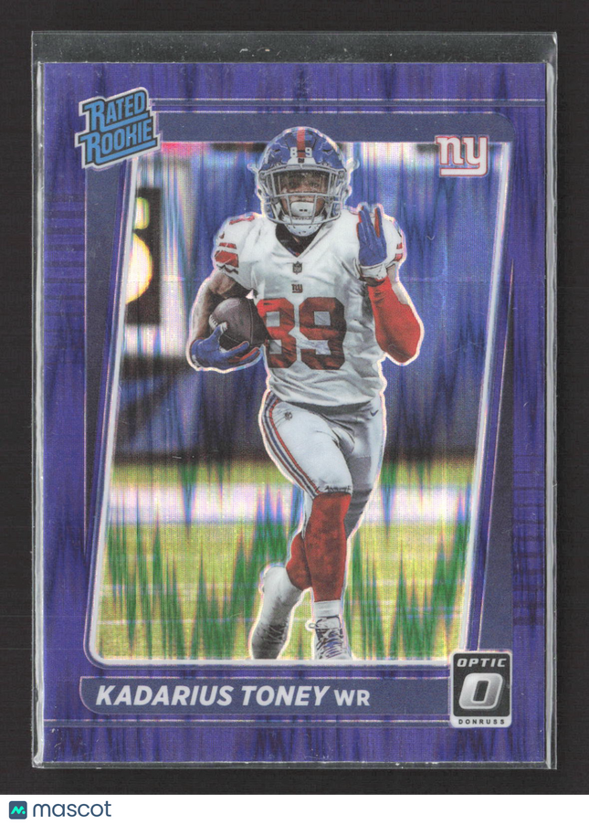 2021 Panini Donruss Optic Football Kadarius Toney #212 Purple Shock
