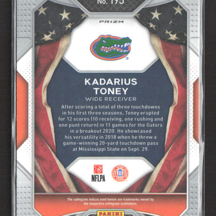 2021 Panini Prizm Draft Picks All-Americans Kadarius Toney #195 Green RC