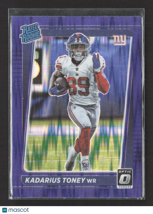 2021 Panini Donruss Optic Prizm Kadarius Toney #212 Purple Shock