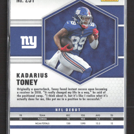 2021 Panini Mosaic Prizm Kadarius Toney #251 RC