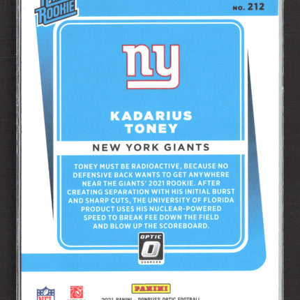 2021 Panini Donruss Optic Prizm Kadarius Toney #212