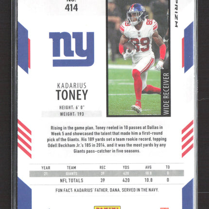 2022 Panini Chronicles Score Prizm Kadarius Toney #414 RC