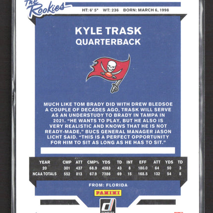 2021 Panini Donruss The Rookies Kyle Trask #TR-KTR Checkerboard