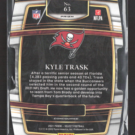 2022 Panini Select Prizm Concourse Kyle Trask #63 RC