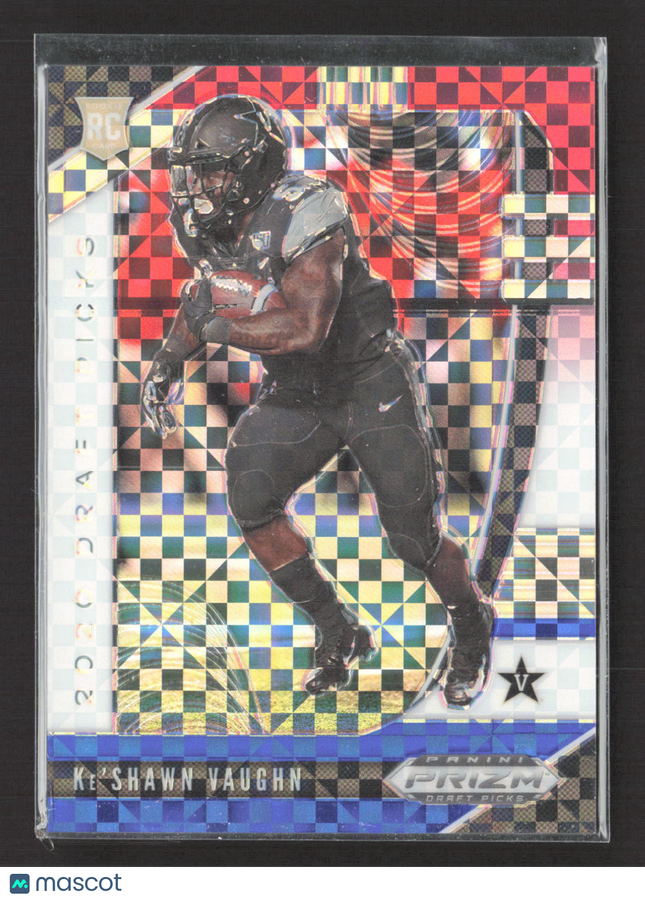 2020 Panini Prizm Draft Picks Ke'Shawn Vaughn #143 Checkerboard RC 45 / 99