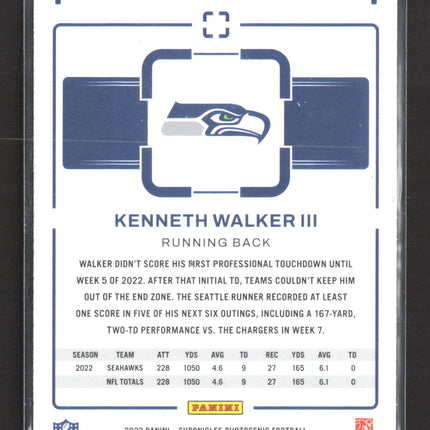 2023 Panini Chronicles Photogenic Kenneth Walker III #PH-37 RC