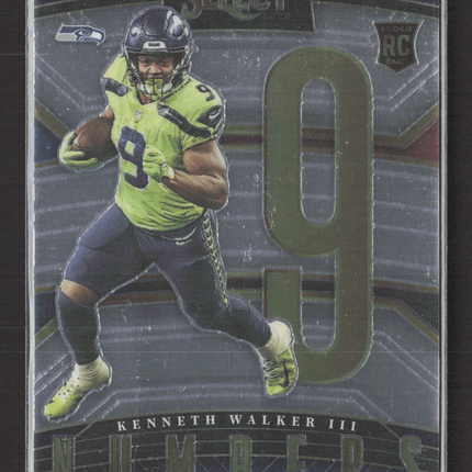 2023 Panini Select Numbers Kenneth Walker III #SN-23 RC