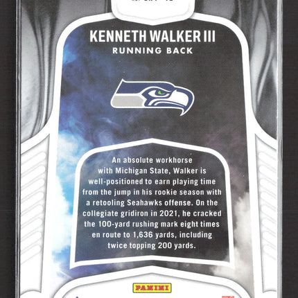 2022 Panini Absolute Football Introductions Kenneth Walker III #INT-13 RC