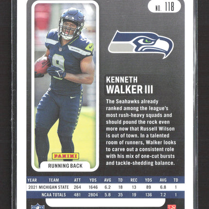 2022 Panini Absolute Football Kenneth Walker III #118 RC