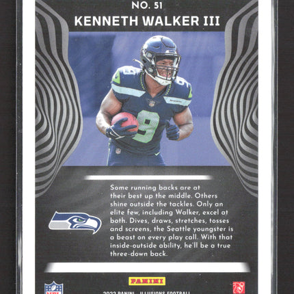 2022 Panini Illusions Football Kenneth Walker III #51 RC