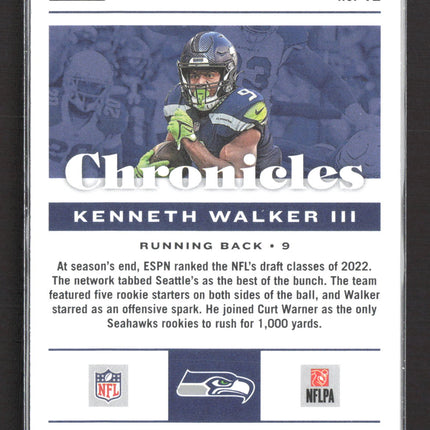 2023 Panini Chronicles Kenneth Walker III #42 RC