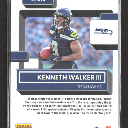 2023 Panini Donruss Optic Kenneth Walker III #218 rc