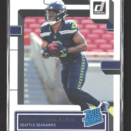 2022 Panini Donruss Football Kenneth Walker III #318 rc