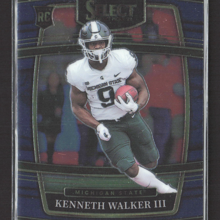 2022 Panini Select Draft Picks Kenneth Walker III #15 Concourse RC