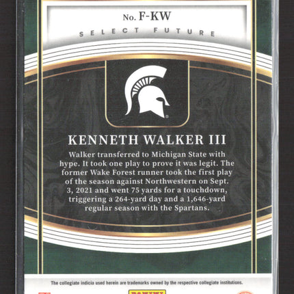2022 Panini Select Draft Picks Select Future Kenneth Walker III #F-KW