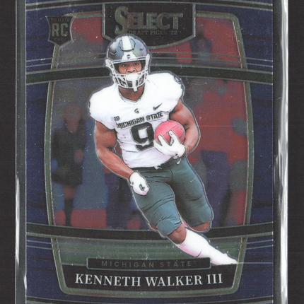 2022 Panini Select Draft Picks Kenneth Walker III #15 Concourse RC
