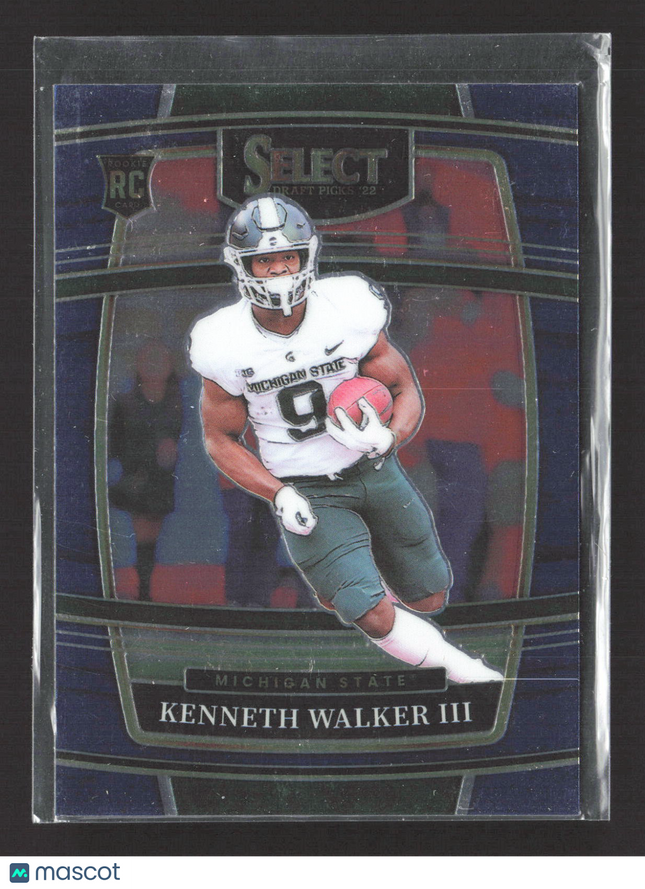 2022 Panini Select Draft Picks Kenneth Walker III #15 Concourse RC
