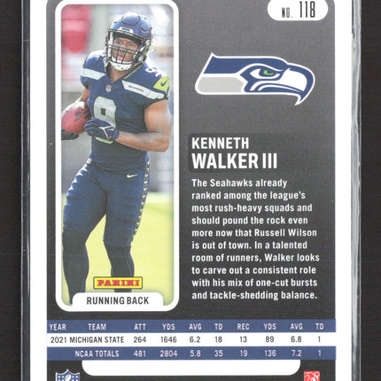 2022 Panini Absolute Football Kenneth Walker III #118 RC