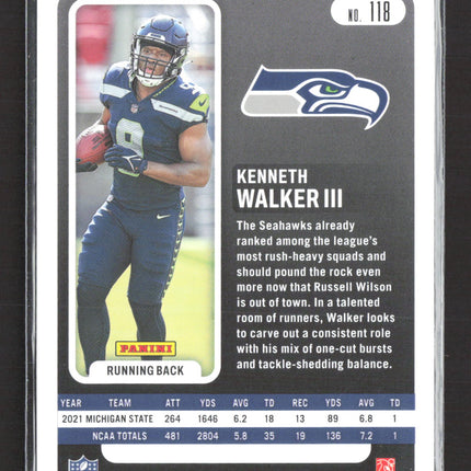 2022 Panini Absolute Football Kenneth Walker III #118 RC
