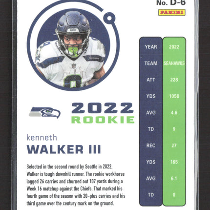 2023 Panini Chronicles Dynagon Kenneth Walker III #D-6 RC