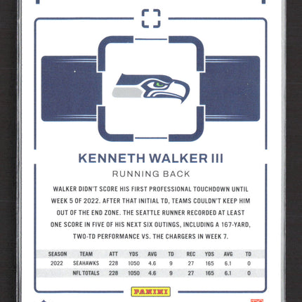 2023 Panini Chronicles Photogenic Kenneth Walker III #PH-37 RC