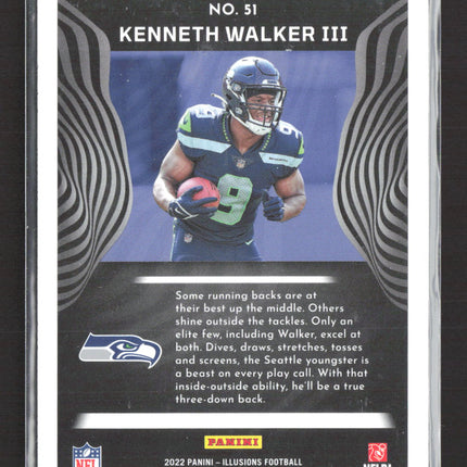 2022 Panini Illusions Football Kenneth Walker III #51 RC