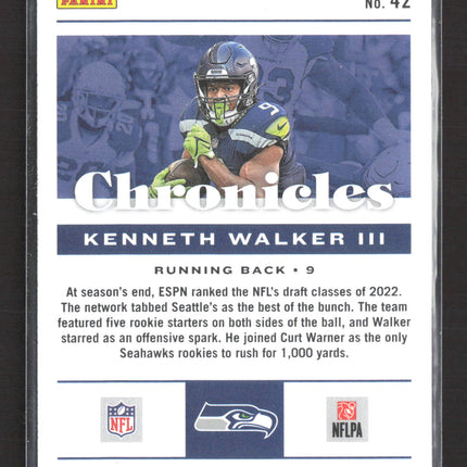 2023 Panini Chronicles Kenneth Walker III #42