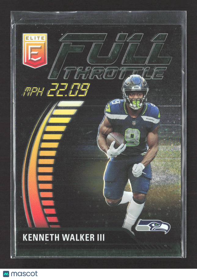 2023 Panini Donruss Elite Full Throttle Kenneth Walker III #FT-KW