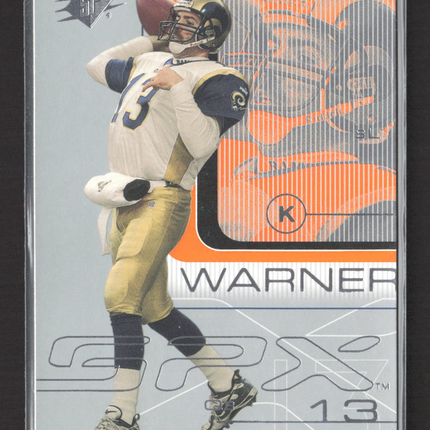 2001 Upper Deck SPx Kurt Warner #72