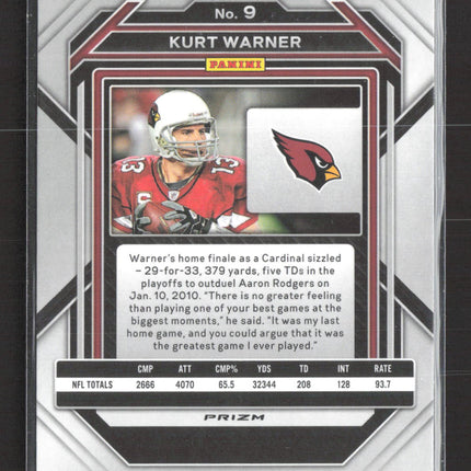 2023 Panini Prizm Kurt Warner #9 Light Blue