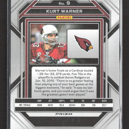 2023 Panini Prizm Football Kurt Warner #9 Light Blue
