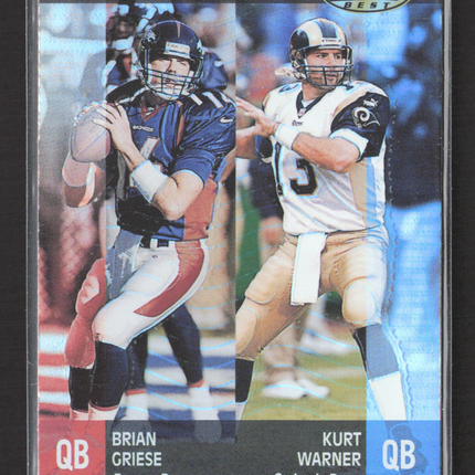 2001 Topps Bowman's Best Best Performers Kurt Warner Brian Griese #98