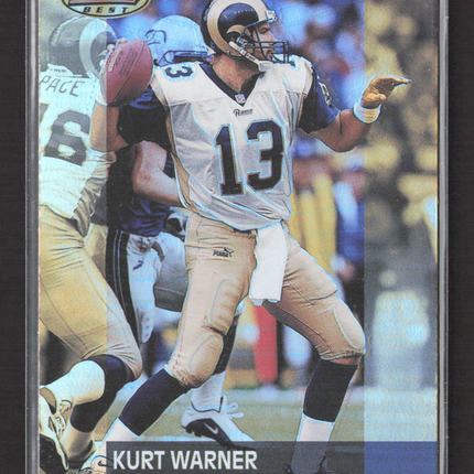 2001 Topps Bowman's Best Kurt Warner Refractor #25