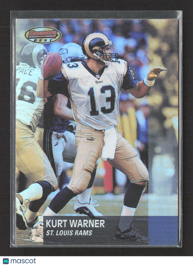 2001 Topps Bowman's Best Kurt Warner Refractor #25