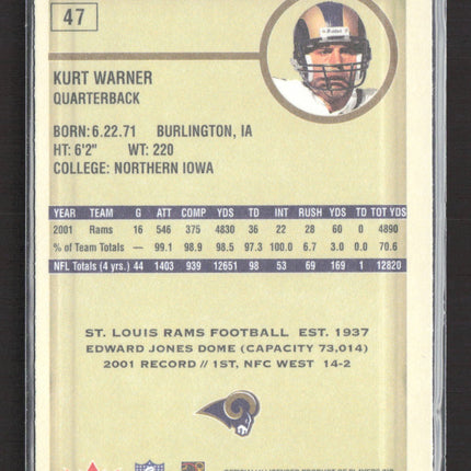 2002 Fleer Authentix Kurt Warner #47