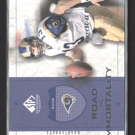 2002 Upper Deck SP Legendary Cuts Road to Immortality Kurt Warner #119 257/800