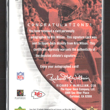 2004 Upper Deck SP Authentic Kris Wilson #158 602/990 Auto