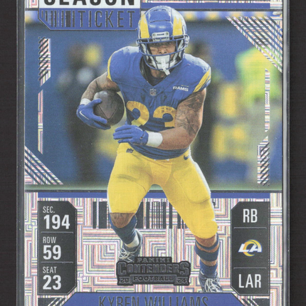 2025 Panini Contenders Football Kyren Williams #60