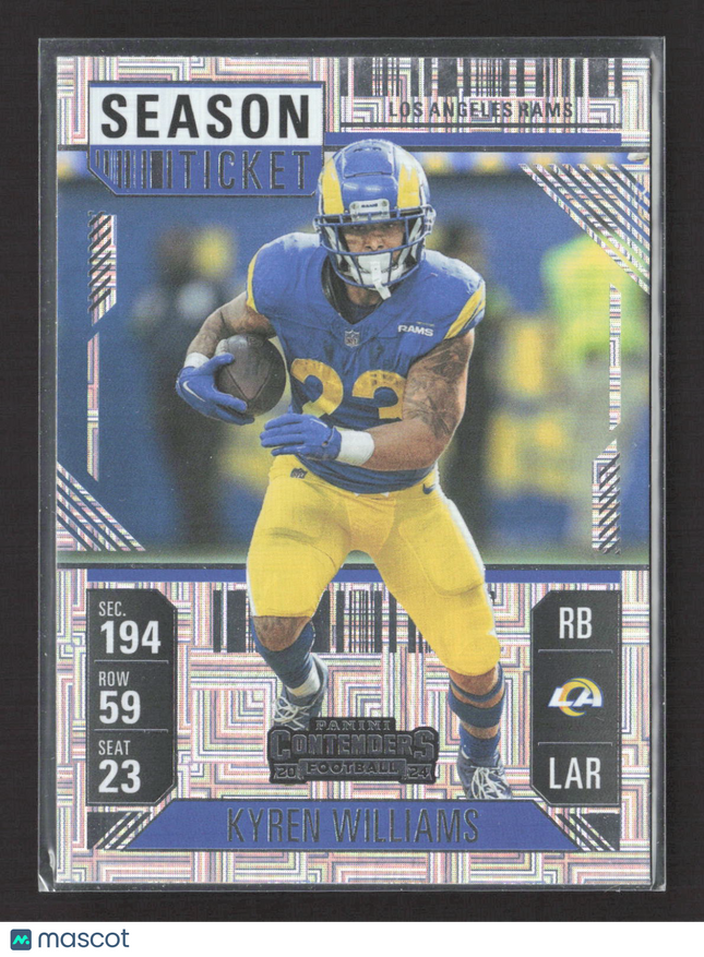 2025 Panini Contenders Football Kyren Williams #60