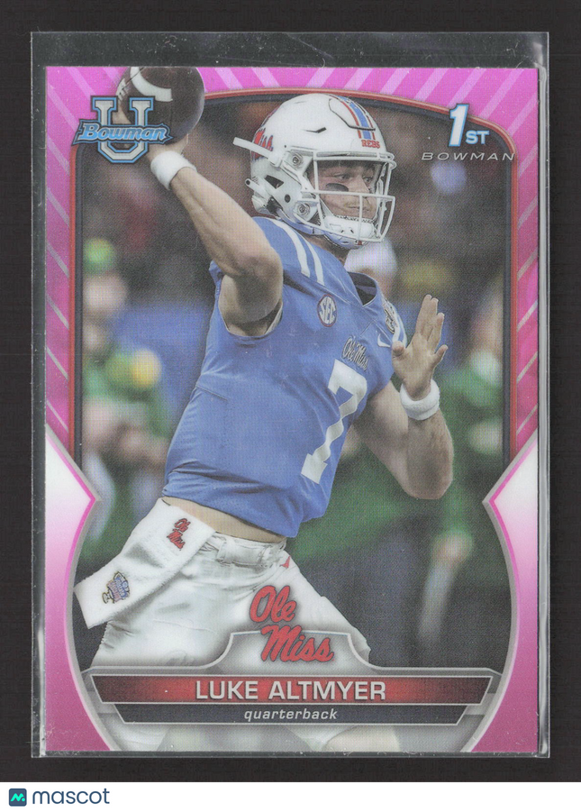 2022 Bowman University Luke Altmyer #43 Pink