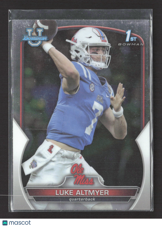 2022 Topps Bowman University Luke Altmyer #43 1st Bowman