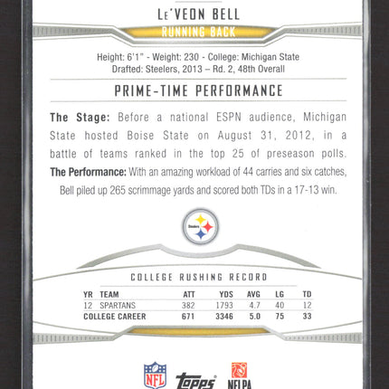 2013 Topps Prime Le'Veon Bell #108