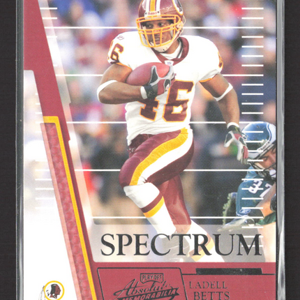 2007 Playoff Absolute Memorabilia Spectrum Ladell Betts #18