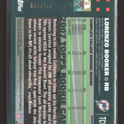 2007 Topps Chrome Lorenzo Booker #TC190 Refractor RC /869