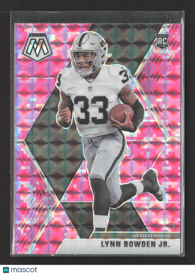 2020 Panini Mosaic Prizm Lynn Bowden Jr. #229 Pink Camo RC